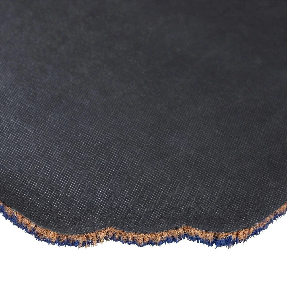 My Texas House Bow Bow Welcome Coir Outdoor‎ Doormat, Blue and White, 30x18